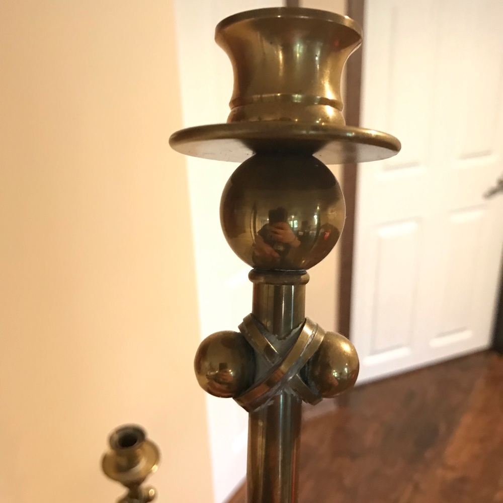 Brass candle stick holders